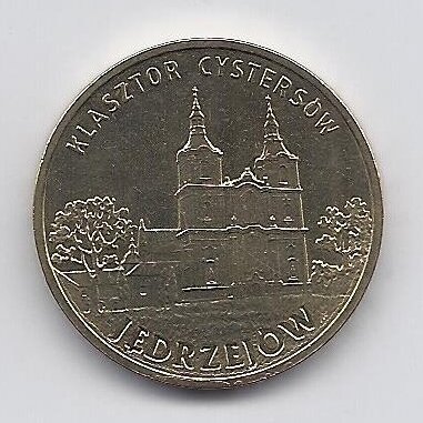 POLAND 2 ZLOTE 2009 Y # 710 AU Jedrzejow