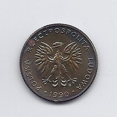 POLAND 10 ZLOTYCH 1990 Y # 152.2 F 1