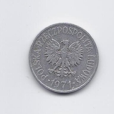 POLAND 20 GROSZY 1971 Y # 47A VF 1