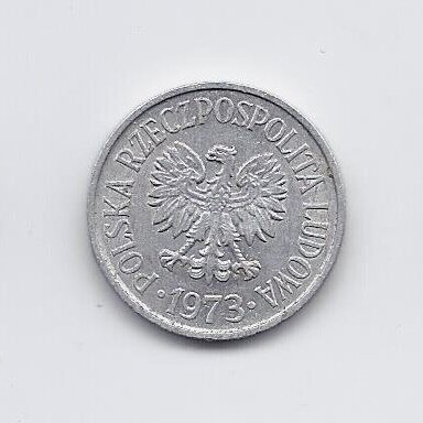 POLAND 20 GROSZY 1973 Y # 47A VF 1
