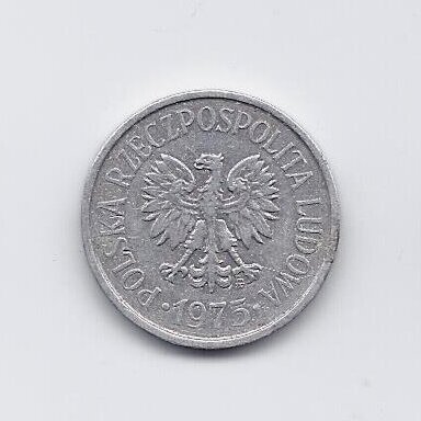POLAND 20 GROSZY 1975 Y # 47A VF 1