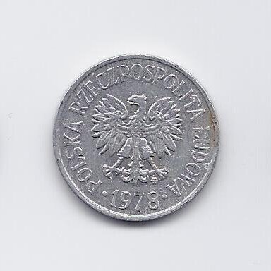 POLAND 20 GROSZY 1978 Y # 47A VF 1