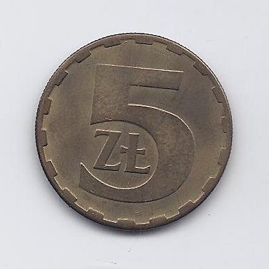 POLAND 5 ZLOTYCH 1983 Y # 81.1 VF