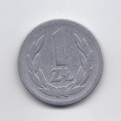 POLAND 1 ZLOTY 1949 Y # 45a F