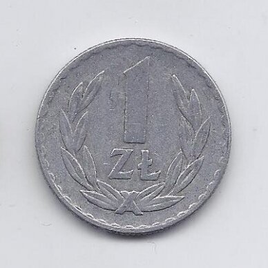 POLAND 1 ZLOTY 1973 Y # 49.1 VF