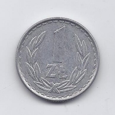 POLAND 1 ZLOTY 1983 Y # 49.1 VF