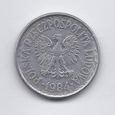 POLAND 1 ZLOTY 1984 Y # 49.1 VF 1