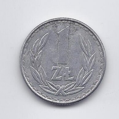 POLAND 1 ZLOTY 1984 Y # 49.1 VF