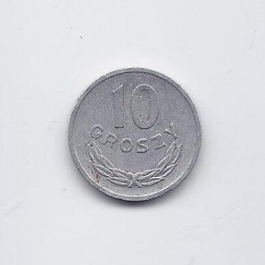 POLAND 10 GROSZY 1949 Y # 42a VF