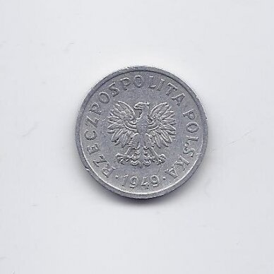POLAND 10 GROSZY 1949 Y # 42a VF 1