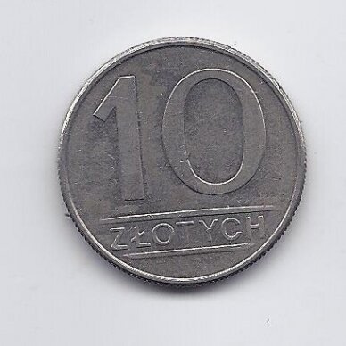 POLAND 10 ZLOTYCH 1987 Y # 152.1 VF/XF