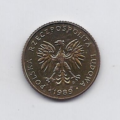 POLAND 10 ZLOTYCH 1989 Y # 152.2 AU 1