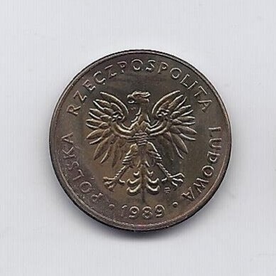 POLAND 10 ZLOTYCH 1989 Y # 152.2 F 1