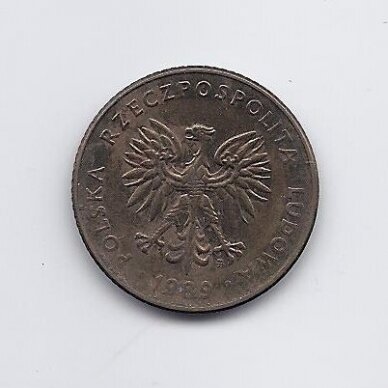 POLAND 10 ZLOTYCH 1989 Y # 152.2 F/VF 1