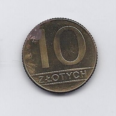 POLAND 10 ZLOTYCH 1990 Y # 152.2 F