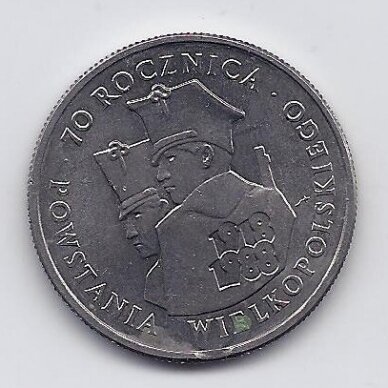 POLAND 100 ZLOTYCH 1988 Y # 182 AU Greater Poland Uprising