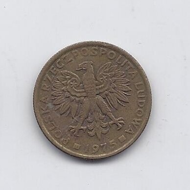POLAND 2 ZLOTE 1975 Y # 80.1 VF 1