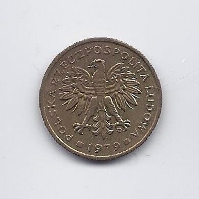 POLAND 2 ZLOTE 1979 Y # 80.1 VF 1