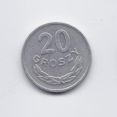 POLAND 20 GROSZY 1966 Y # 47A VF