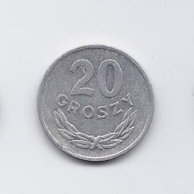 POLAND 20 GROSZY 1978 Y # 47A VF