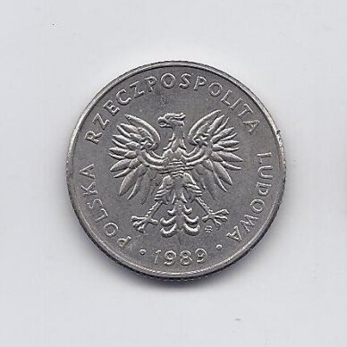 POLAND 20 ZLOTYCH 1989 Y # 153.2 VF/XF 1