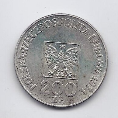 POLAND 200 ZLOTYCH 1974 Y # 72 XF PEOPLE'S REPUBLIC 1