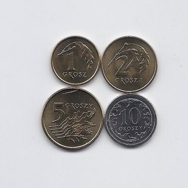 POLAND 2007 - 2012 FOUR UNCIRCULATED COINS SET