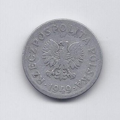 POLAND 50 GROSZY 1949 Y # 44a F 1