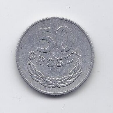 POLAND 50 GROSZY 1975 Y # 48.1 VF