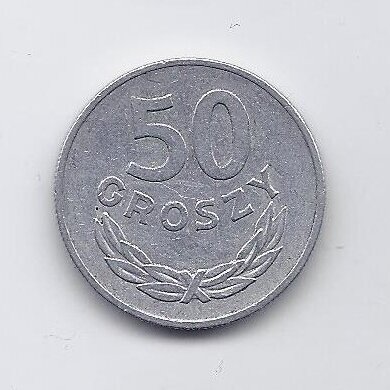 POLAND 50 GROSZY 1975 Y # 48.1 VF