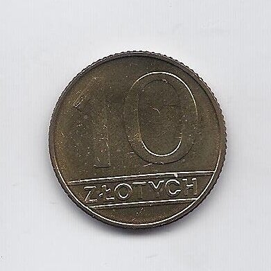 POLAND 10 ZLOTYCH 1989 Y # 152.2 AU