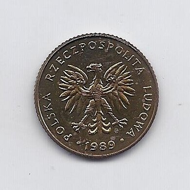 POLAND 10 ZLOTYCH 1989 Y # 152.2 AU 1