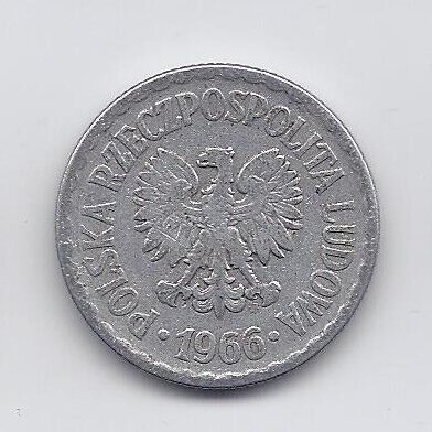 POLAND 1 ZLOTY 1966 Y # 49.1 VF 1