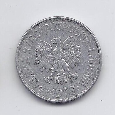 POLAND 1 ZLOTY 1978 Y # 49.1 VF 1