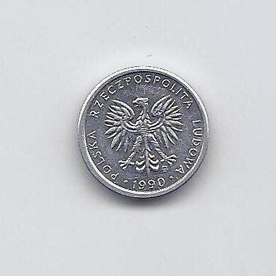 POLAND 1 ZLOTY 1990 Y # 49.3 VF/XF 1