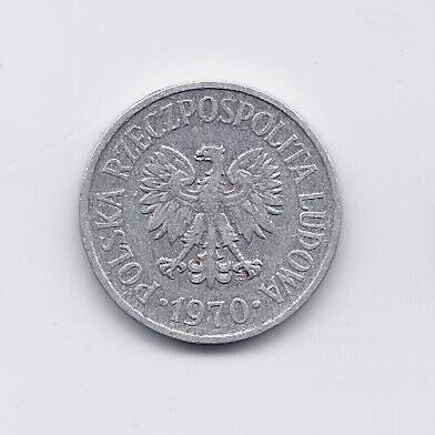 POLAND 20 GROSZY 1970 Y # 47A VF 1