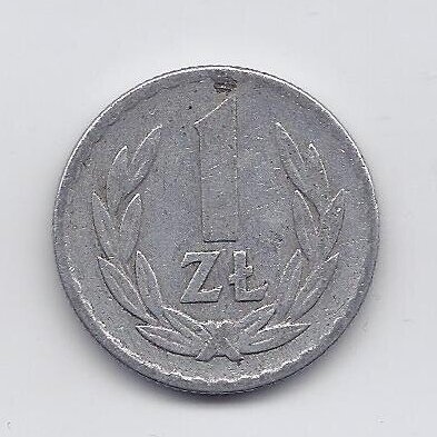 POLAND 1 ZLOTY 1966 Y # 49.1 VF