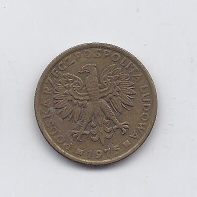 POLAND 2 ZLOTE 1975 Y # 80.1 VF 1