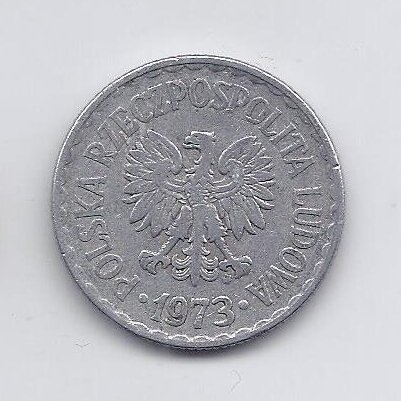 POLAND 1 ZLOTY 1973 Y # 49.1 VF 1