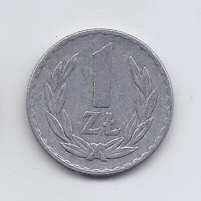 POLAND 1 ZLOTY 1973 Y # 49.1 VF