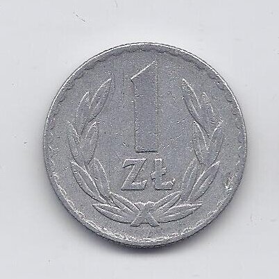 POLAND 1 ZLOTY 1974 Y # 49.1 VF
