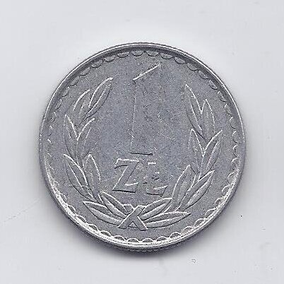 POLAND 1 ZLOTY 1983 Y # 49.1 VF