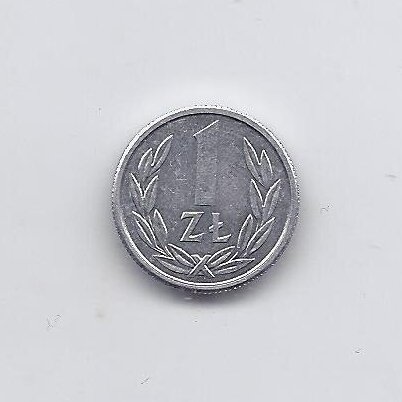 POLAND  1 ZLOTY 1989 Y # 49.3 VF/XF