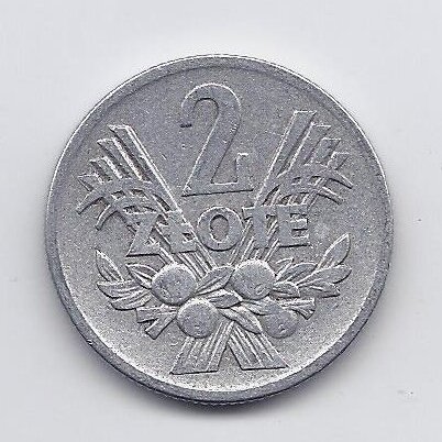 POLAND 2 ZLOTE 1960 Y # 46 VF