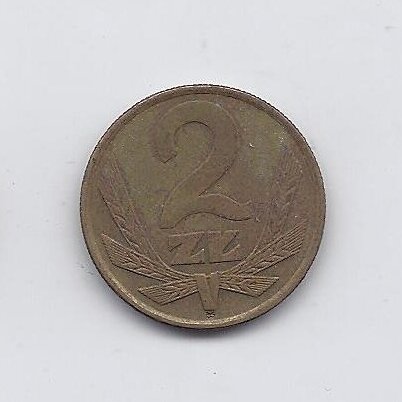 POLAND 2 ZLOTE 1975 Y # 80.1 VF