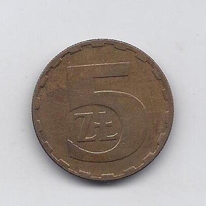 POLAND 5 ZLOTYCH 1984 Y # 81.1 VF