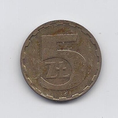 POLAND 5 ZLOTYCH 1987 Y # 81.2 VF