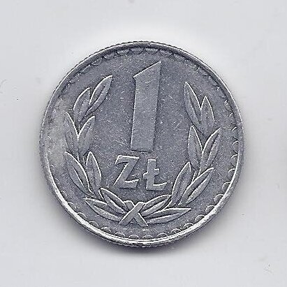 POLAND 1 ZLOTY 1987 Y # 49.2 VF