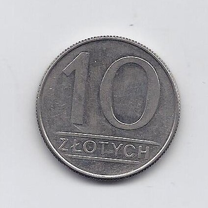 POLAND 10 ZLOTYCH 1988 Y # 152.1 VF/XF