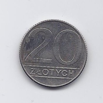 POLAND 20 ZLOTYCH 1990 Y # 153.2 VF/XF